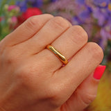 Ellibelle Jewellery Antique Art Deco 22ct Gold Wedding Band - Date 1925 (6.7g)