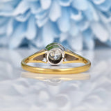 Ellibelle Jewellery Antique Art Deco Cushion Cut Diamond Solitaire Ring (0.30ct)