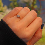 Ellibelle Jewellery Antique Art Deco Diamond Daisy Cluster Ring