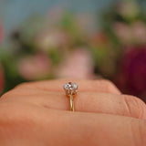 Ellibelle Jewellery Antique Art Deco Diamond Solitaire Engagement Ring (0.50ct)