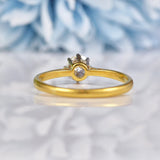 Ellibelle Jewellery Antique Art Deco Diamond Solitaire Engagement Ring (0.50ct)