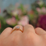 Ellibelle Jewellery Antique Art Deco Diamond Solitaire Engagement Ring (0.50ct)
