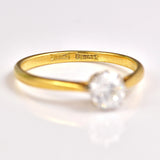 Ellibelle Jewellery Antique Art Deco Diamond Solitaire Engagement Ring (0.50ct)