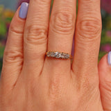 Ellibelle Jewellery Antique Diamond 18ct Gold Five Stone Ring (0.80ct)