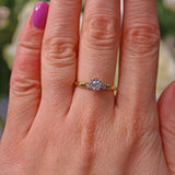 Ellibelle Jewellery ANTIQUE DIAMOND GOLD ENGAGEMENT RING