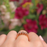 Ellibelle Jewellery Antique Edwardian Diamond Five Stone Ring