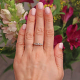 Ellibelle Jewellery Antique Edwardian Diamond Five Stone Ring