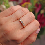 Ellibelle Jewellery Antique Edwardian Diamond Five Stone Ring