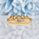 Ellibelle Jewellery Antique Edwardian Diamond Five Stone Ring