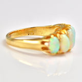 Ellibelle Jewellery Antique Edwardian Opal 18ct Gold Five Stone Ring