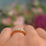 Ellibelle Jewellery Antique Edwardian Opal 18ct Gold Ring