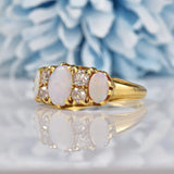 Ellibelle Jewellery Antique Edwardian Opal & Diamond 18ct Gold Ring
