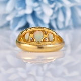 Ellibelle Jewellery Antique Edwardian Opal & Diamond Ring