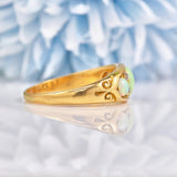 Ellibelle Jewellery Antique Opal & Old Cut Diamond Gold Ring