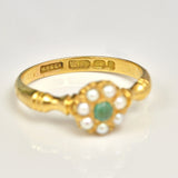 Ellibelle Jewellery Antique Turquoise & Pearl Ring By Murrle Bennett