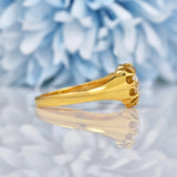 Ellibelle Jewellery Antique Victorian Diamond 18ct Gold Cluster Ring