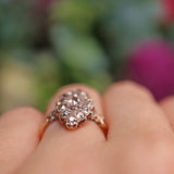 Ellibelle Jewellery Antique Victorian Old Cut Diamond Marquise Cluster Ring (1.45ct)