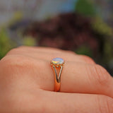 Ellibelle Jewellery Antique Victorian Opal 18ct Gold Solitaire Ring