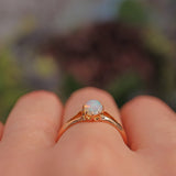Ellibelle Jewellery Antique Victorian Opal 18ct Gold Solitaire Ring