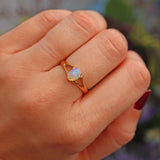 Ellibelle Jewellery Antique Victorian Opal 18ct Gold Solitaire Ring