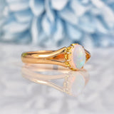 Ellibelle Jewellery Antique Victorian Opal 18ct Gold Solitaire Ring
