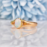 Ellibelle Jewellery Antique Victorian Opal 18ct Gold Solitaire Ring