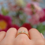Ellibelle Jewellery Antique Victorian Opal & Diamond 18ct Gold Ring