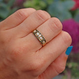 Ellibelle Jewellery Antique Victorian Pearl & Black Enamel 15ct Gold Mourning Ring
