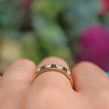 Ellibelle Jewellery Antique Victorian Pearl & Black Enamel 15ct Gold Mourning Ring