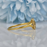 Ellibelle Jewellery ANTIQUE VICTORIAN SAPPHIRE & DIAMOND 18CT GOLD RING