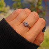 Ellibelle Jewellery ANTIQUE VICTORIAN SAPPHIRE & DIAMOND RING