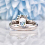 Ellibelle Jewellery Aquamarine 18ct White Gold Solitaire Ring