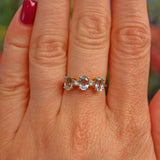 Ellibelle Jewellery Aquamarine & Diamond 18ct Yellow Gold Ring
