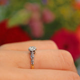 Ellibelle Jewellery Art Deco 1920s Diamond 18ct Gold Solitaire Ring