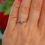 Ellibelle Jewellery Art Deco 1920s Diamond 18ct Gold Solitaire Ring