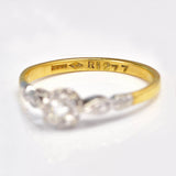 Ellibelle Jewellery Art Deco 1920s Diamond 18ct Gold Solitaire Ring
