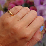 Ellibelle Jewellery Art Deco 22ct Gold Wedding Band - Birmingham 1920 (4.9g).