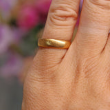 Ellibelle Jewellery Art Deco 22ct Gold Wedding Band - Birmingham 1920 (4.9g).