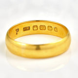 Ellibelle Jewellery Art Deco 22ct Gold Wedding Band - Birmingham 1925 (4.4g)