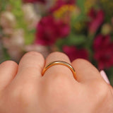 Ellibelle Jewellery Art Deco 22ct Gold Wedding Band - Birmingham 1926 (5.8g)
