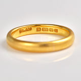 Ellibelle Jewellery Art Deco 22ct Gold Wedding Band - Birmingham 1926 (5.8g)