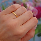 Ellibelle Jewellery Art Deco 22ct Gold Wedding Band - Birmingham 1928 (4.6g)