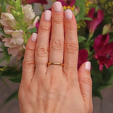 Ellibelle Jewellery Art Deco 22ct Gold Wedding Band - Birmingham 1929 (3.8g)