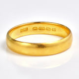 Ellibelle Jewellery Art Deco 22ct Gold Wedding Band - Birmingham 1929 (4.1g)