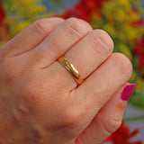 Ellibelle Jewellery Art Deco 22ct Gold Wedding Band - Birmingham 1929 (4.1g)