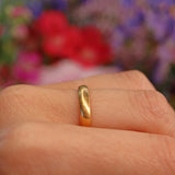 Ellibelle Jewellery Art Deco 22ct Gold Wedding Band - Date 1922 (6.4g)