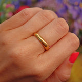 Ellibelle Jewellery Art Deco 22ct Gold Wedding Band - Date 1922 (6.4g)