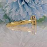 Ellibelle Jewellery ART DECO AQUAMARINE 18CT GOLD SOLITAIRE RING
