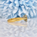 Ellibelle Jewellery Art Deco Diamond 18ct Gold Cluster Ring