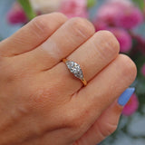 Ellibelle Jewellery Art Deco Diamond 18ct Gold Engagement Ring (0.65ct)